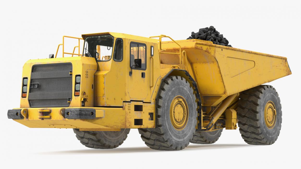 Underground Truck With Coal 3D