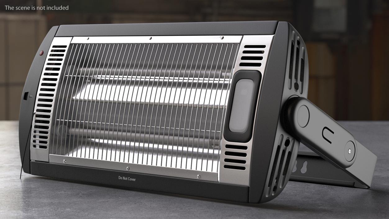 Wall Mount Quartz Tube Heater 3D model