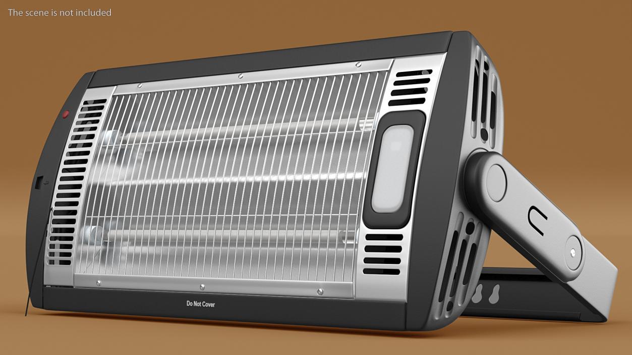 Wall Mount Quartz Tube Heater 3D model