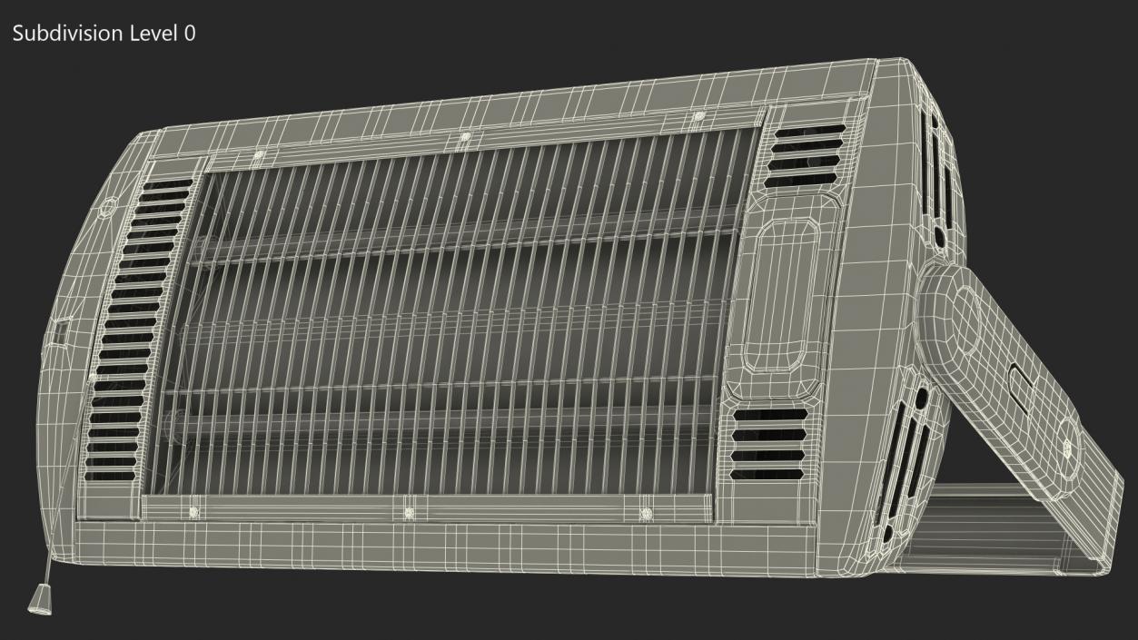 Wall Mount Quartz Tube Heater 3D model