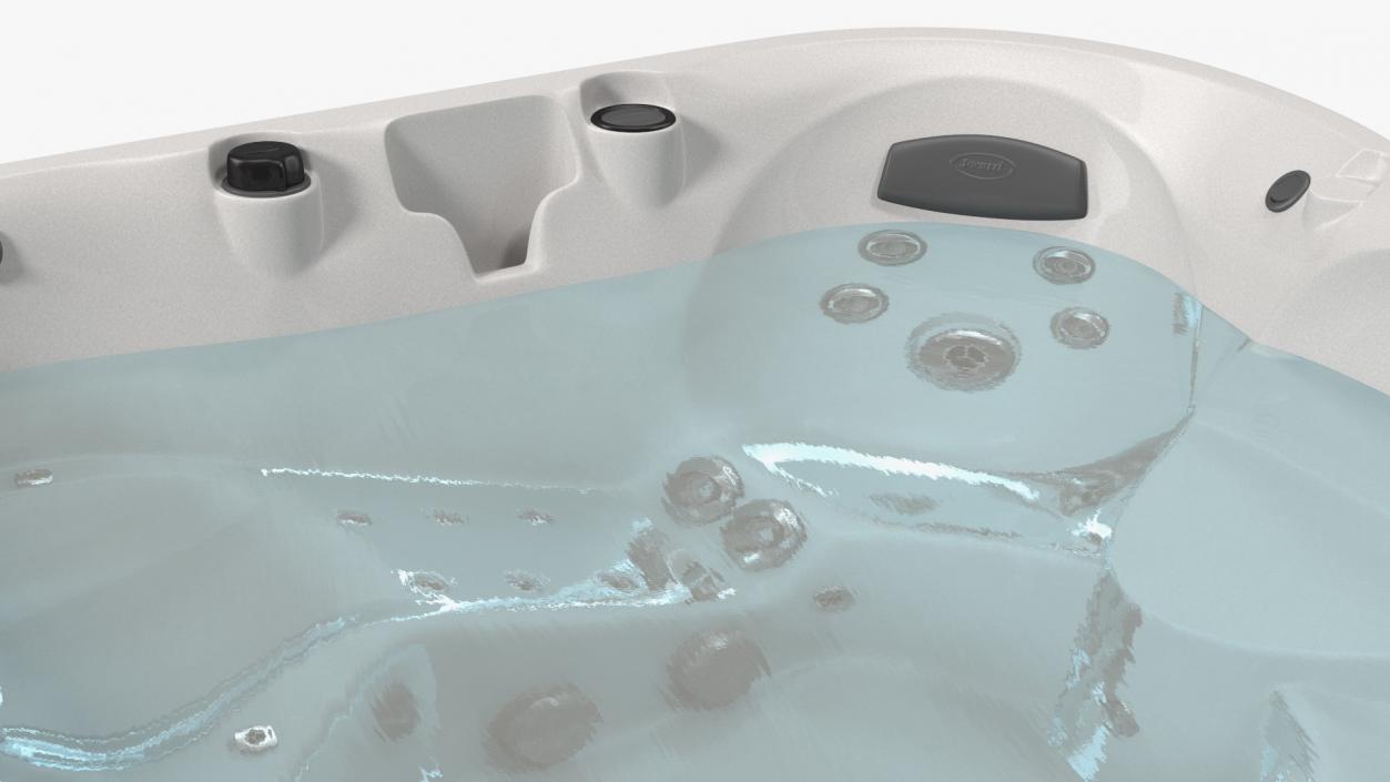 3D model Jacuzzi J475 Spa Hot Tub Grey with Water