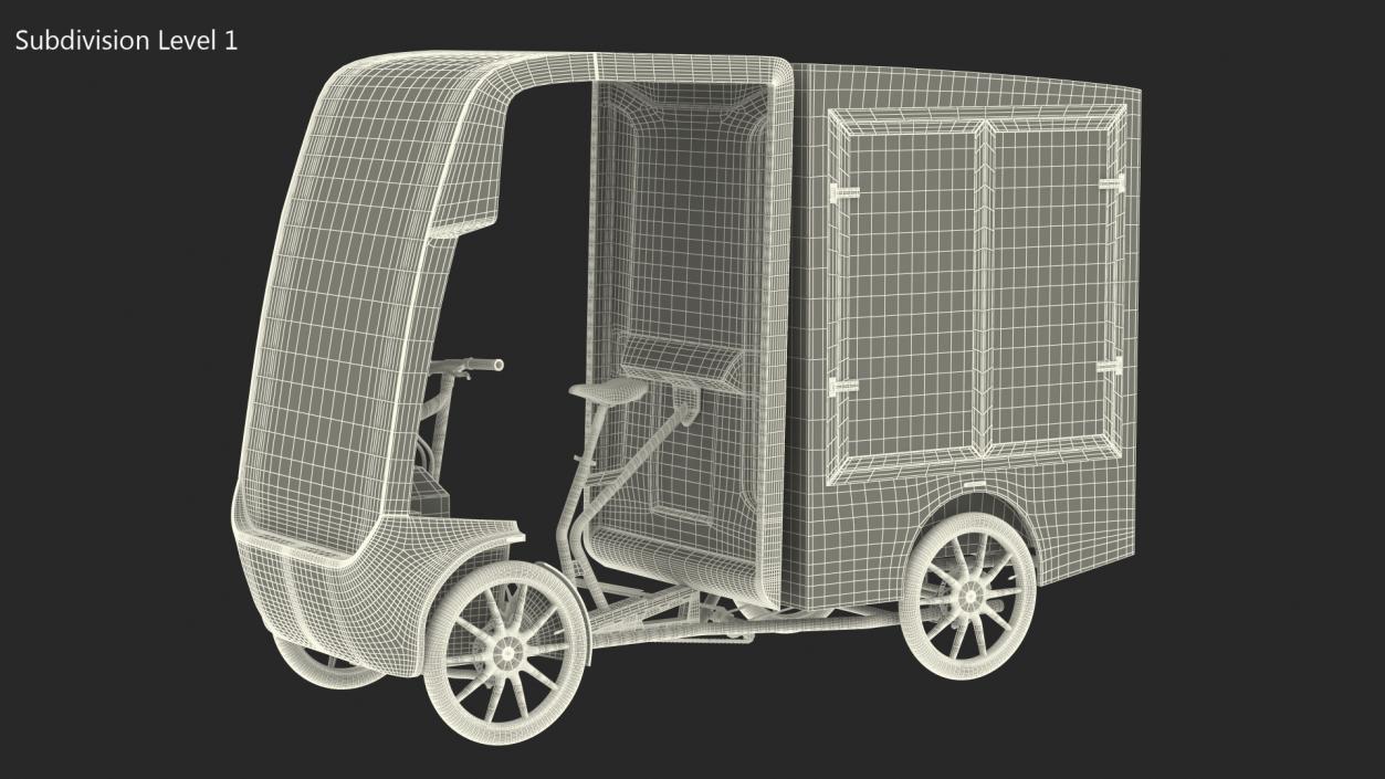 3D DPD Cargo Bike EAV model