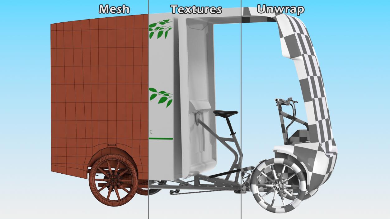 3D DPD Cargo Bike EAV model