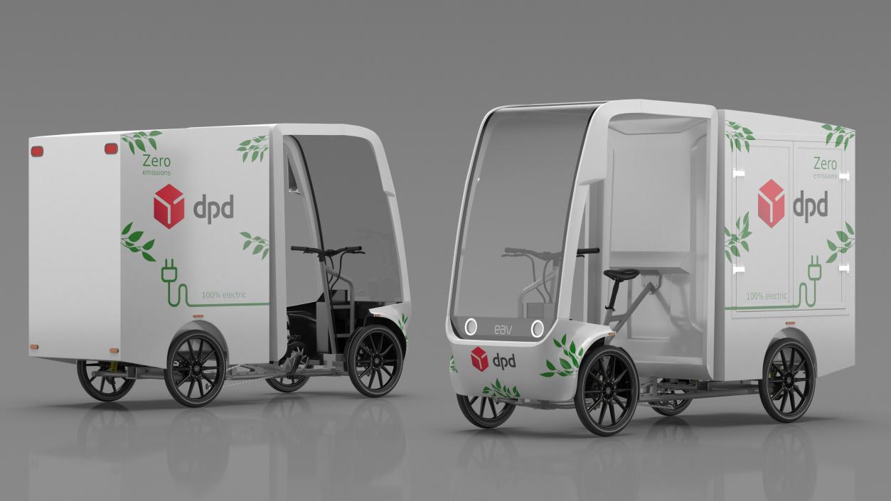 3D DPD Cargo Bike EAV model