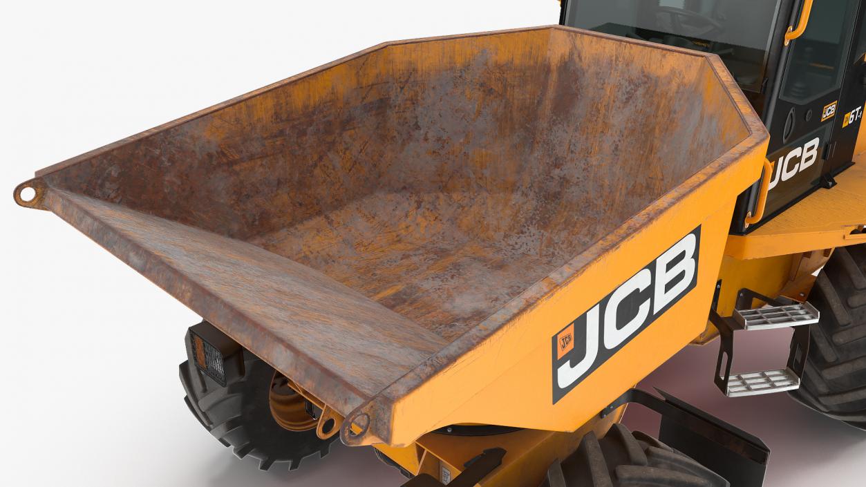 3D JCB 6T-1 Cabbed Site Dumper Dirty model