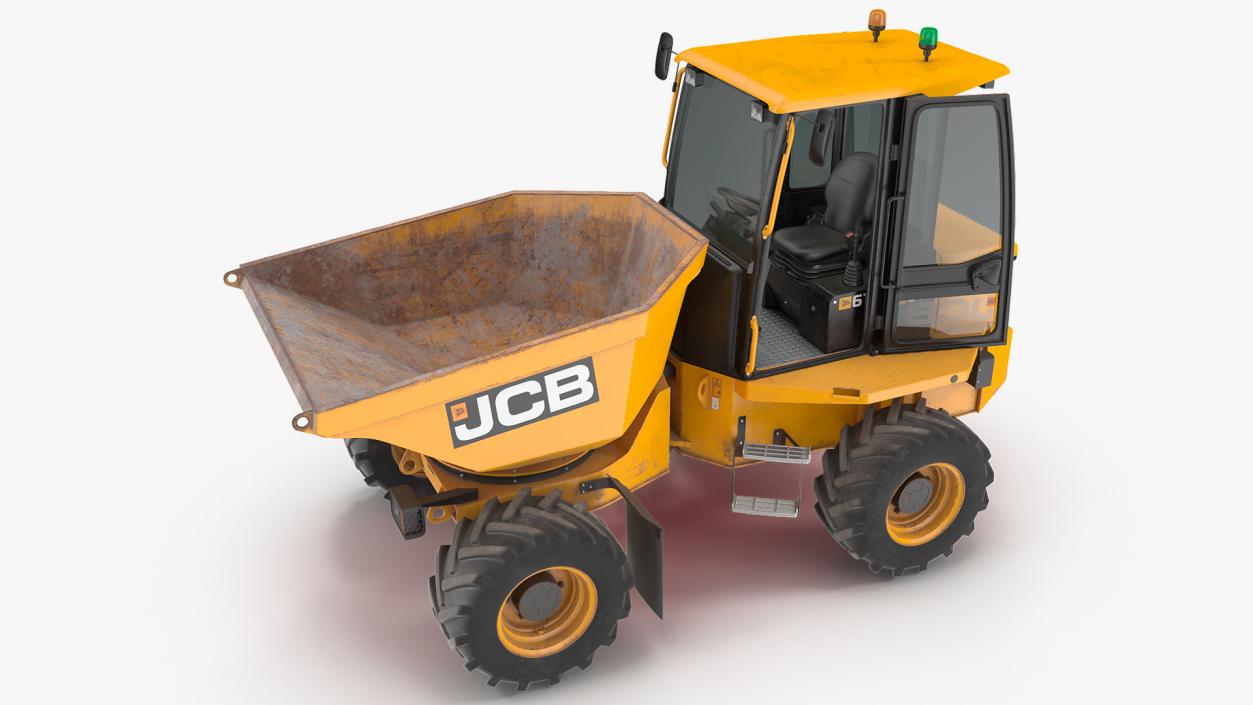 3D JCB 6T-1 Cabbed Site Dumper Dirty model