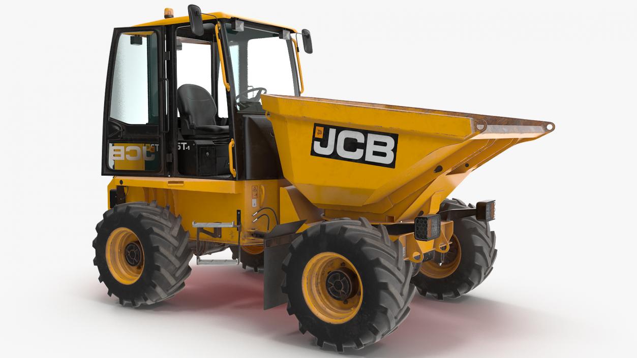 3D JCB 6T-1 Cabbed Site Dumper Dirty model