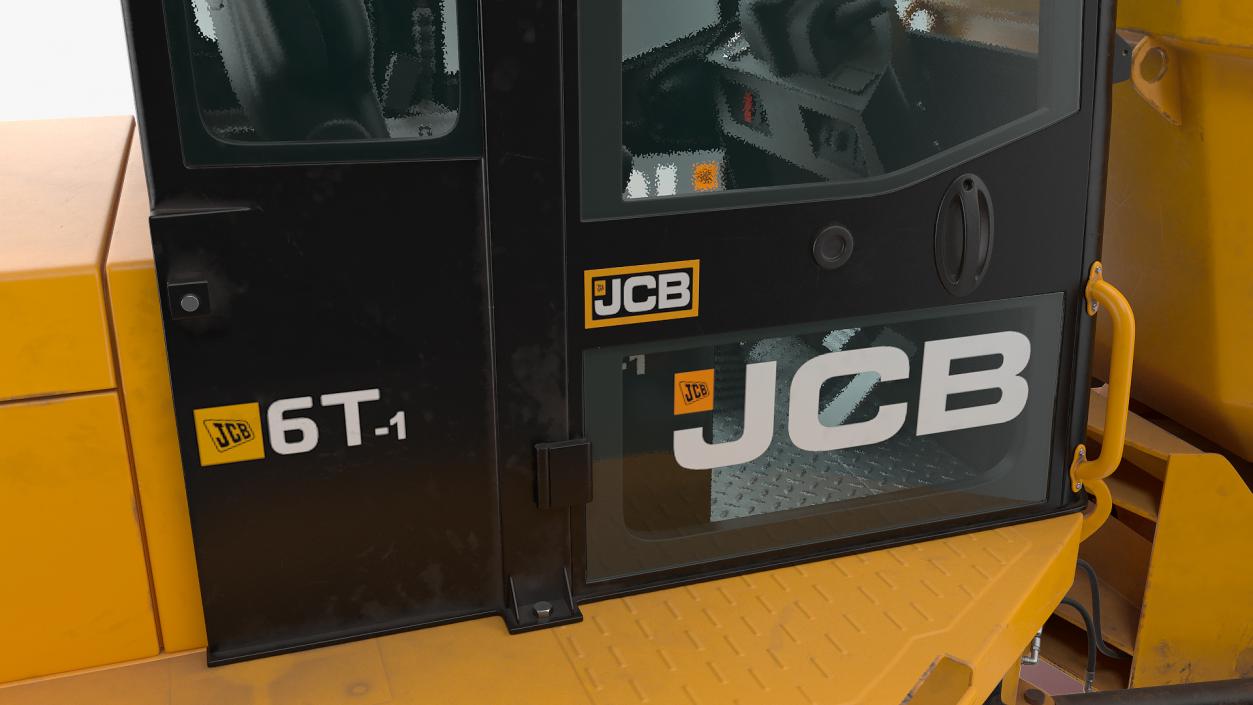 3D JCB 6T-1 Cabbed Site Dumper Dirty model