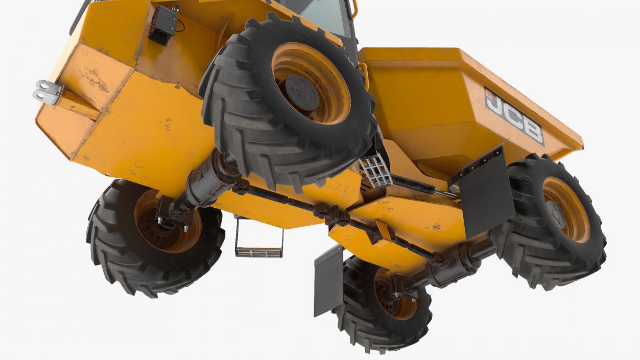 3D JCB 6T-1 Cabbed Site Dumper Dirty model