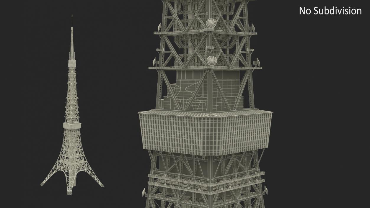 3D Tokyo Tower Structure 2 model