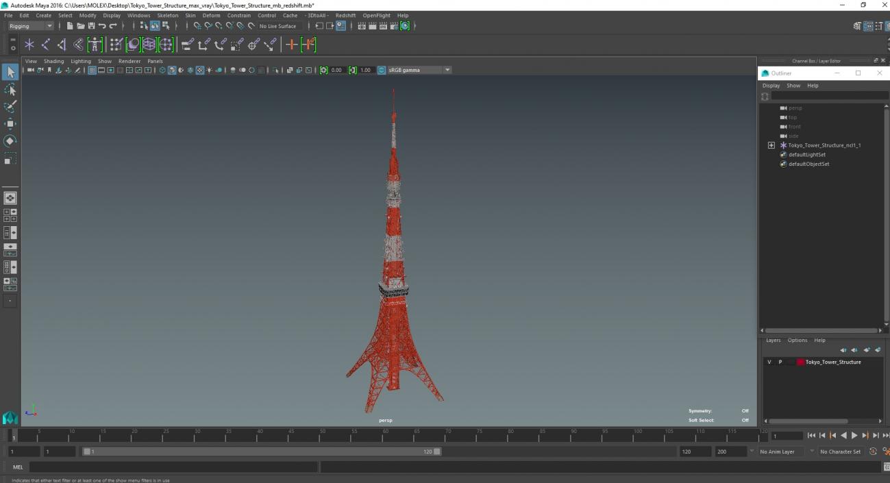 3D Tokyo Tower Structure 2 model