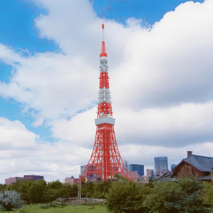 3D Tokyo Tower Structure 2 model