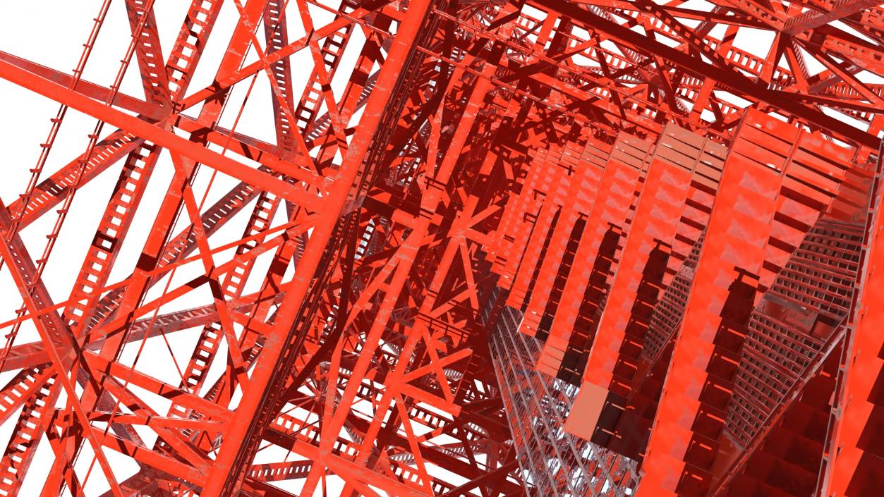 3D Tokyo Tower Structure 2 model