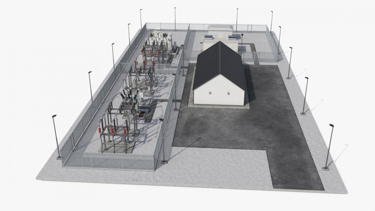 3D Wind Power Station model