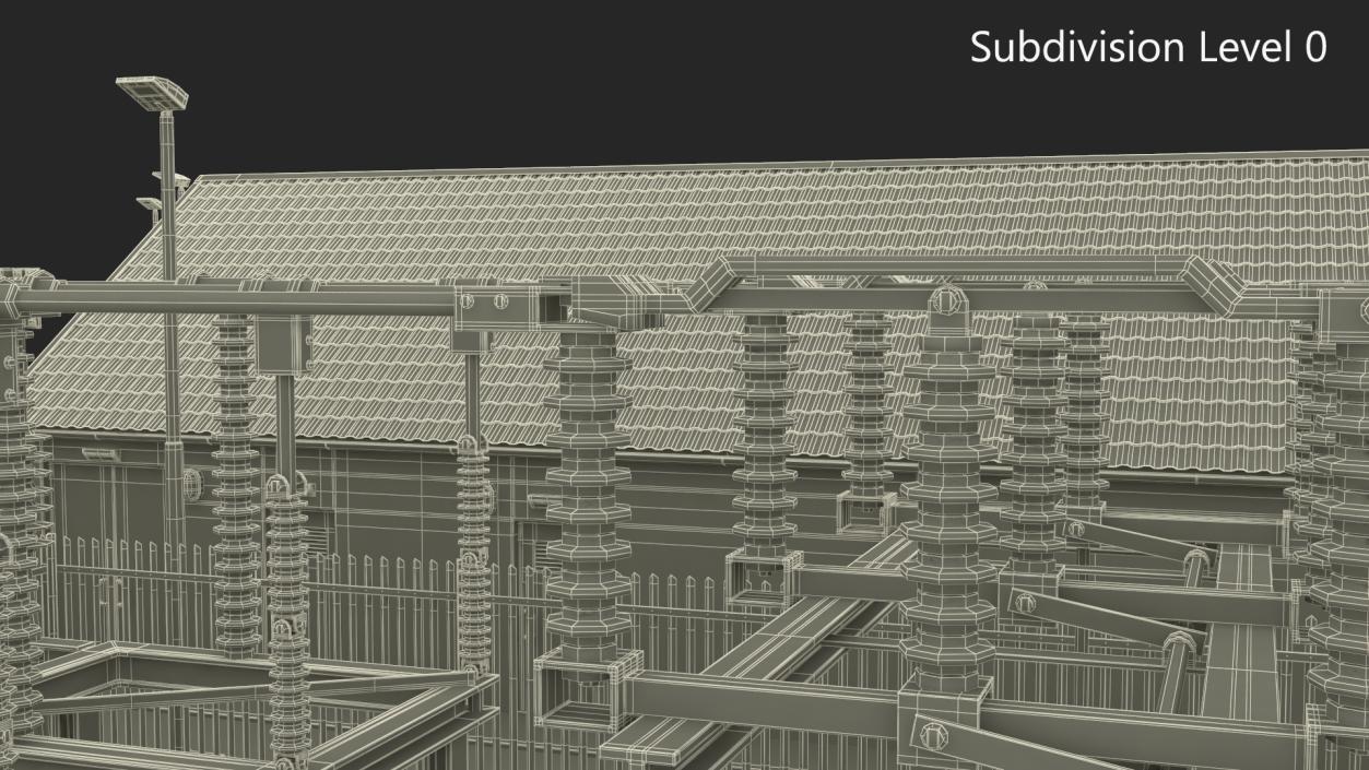 3D Wind Power Station model