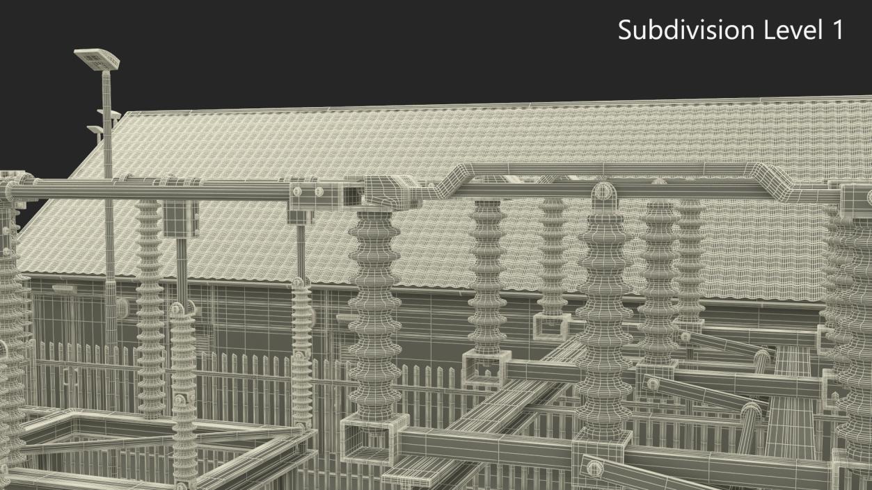 3D Wind Power Station model