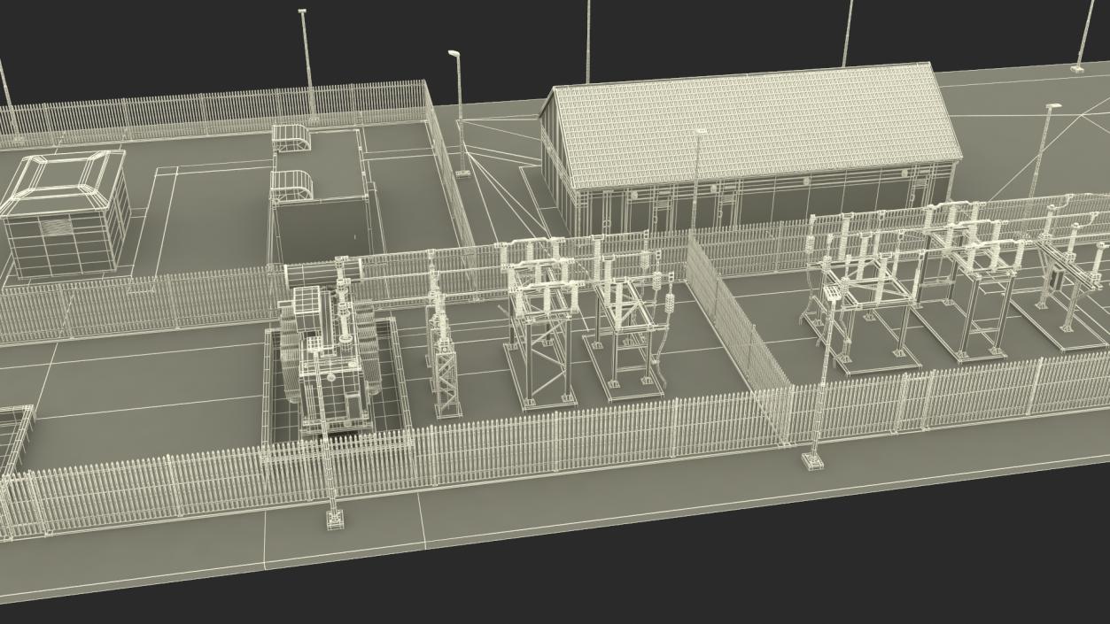 3D Wind Power Station model