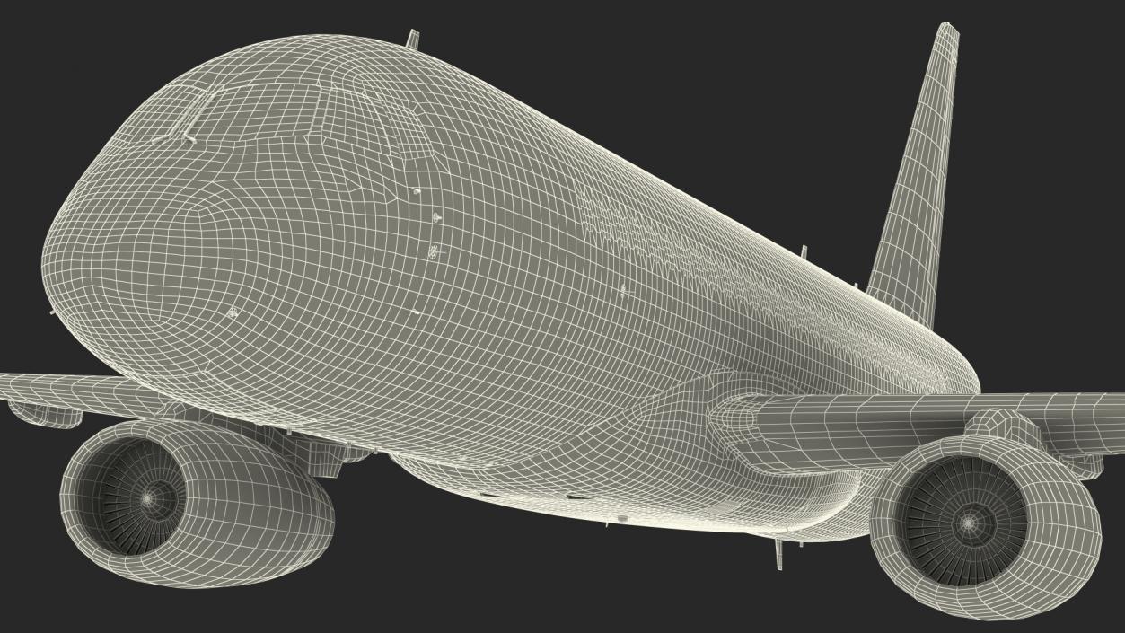 3D Sukhoi Superjet 100 with Saberlets Flight