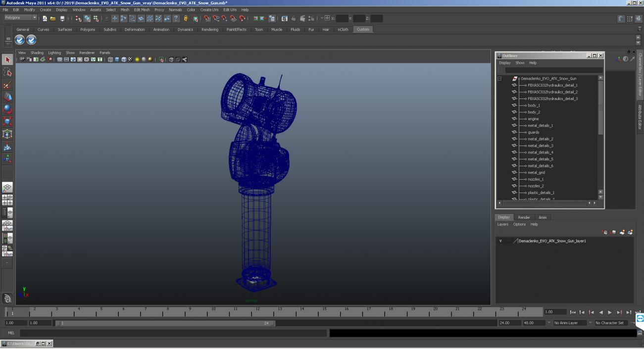 Demaclenko EVO ATK Snow Gun 3D