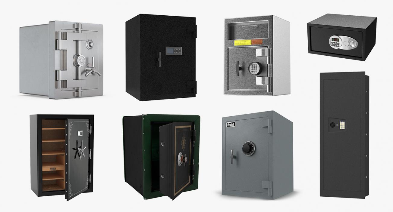 3D Safes Collection 8 model