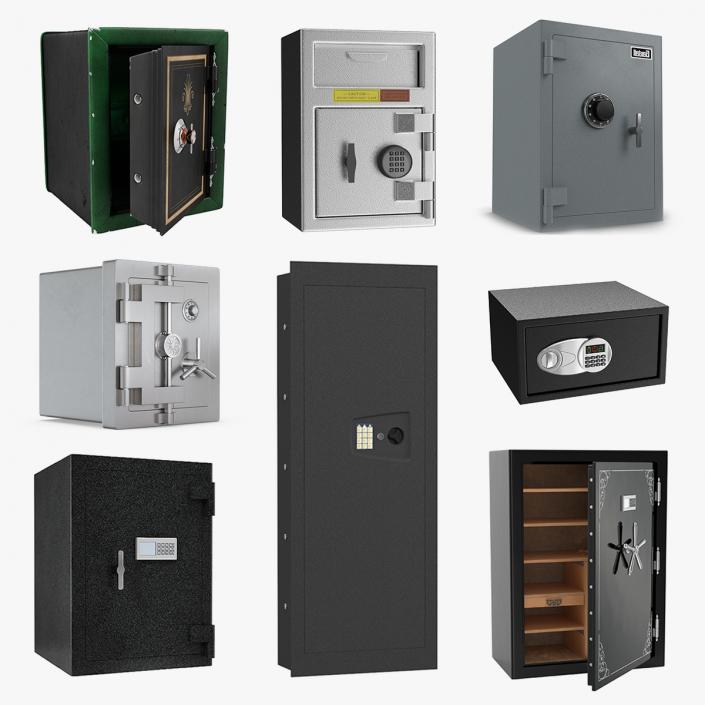 3D Safes Collection 8 model