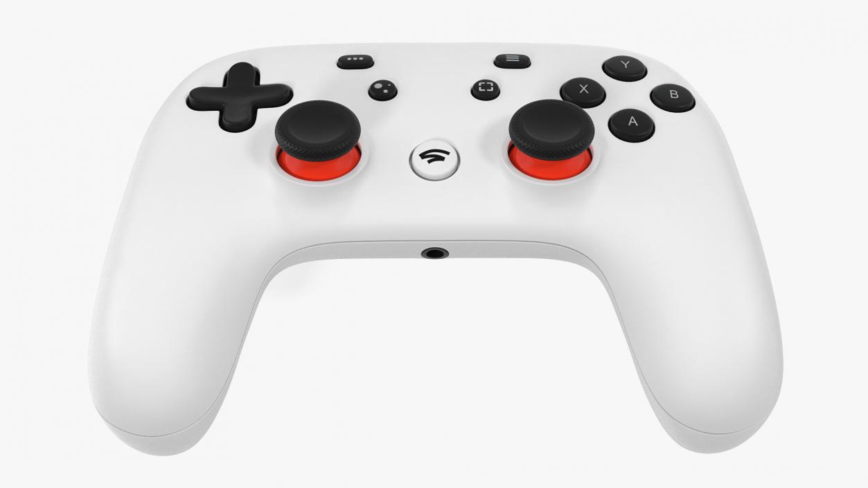 3D model White Google Stadia Controller