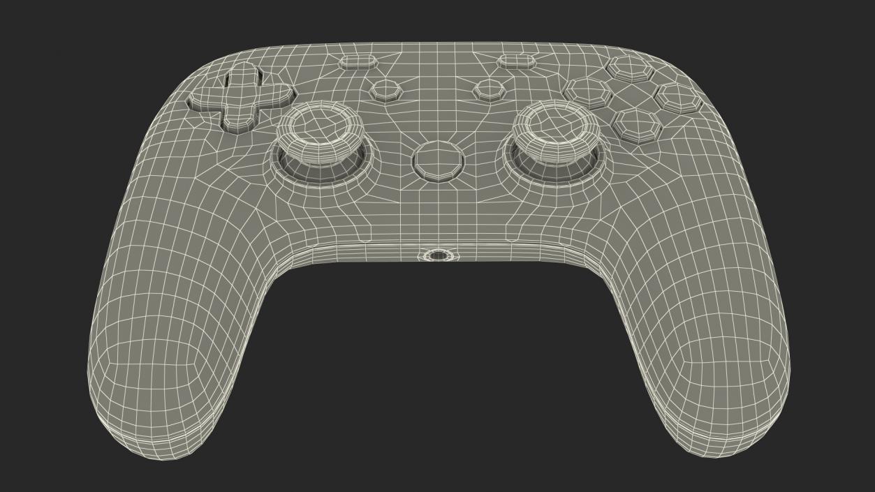 3D model White Google Stadia Controller