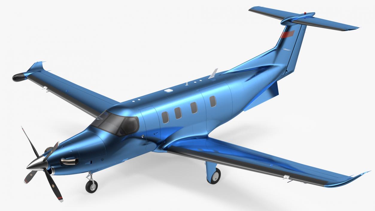 3D Turboprop Business Aircraft Simple Interior model