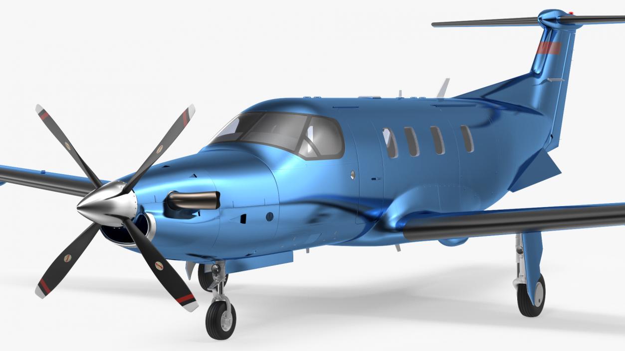 3D Turboprop Business Aircraft Simple Interior model