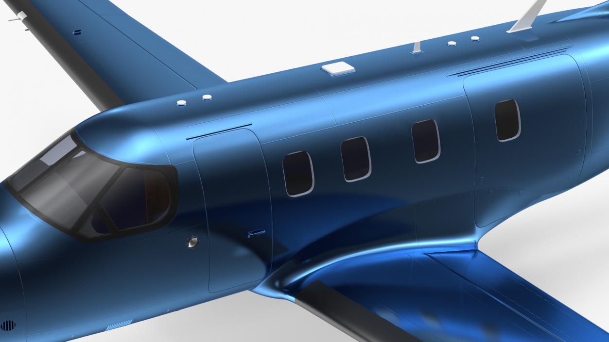 3D Turboprop Business Aircraft Simple Interior model