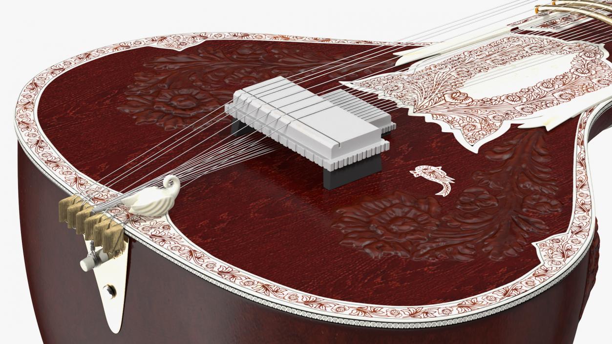 3D Traditional Stringed Instruments Collection model