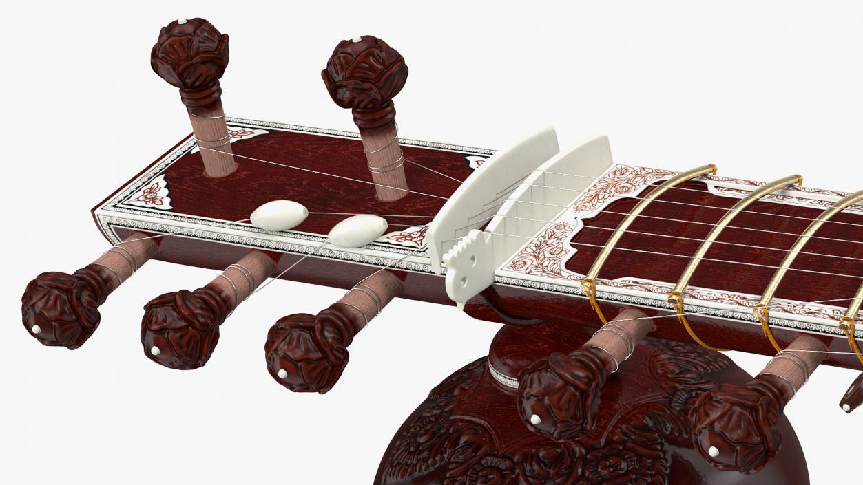 3D Traditional Stringed Instruments Collection model