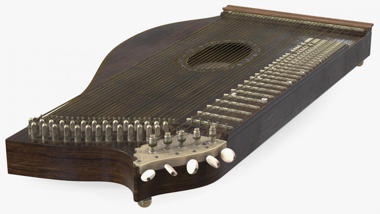 3D Traditional Stringed Instruments Collection model