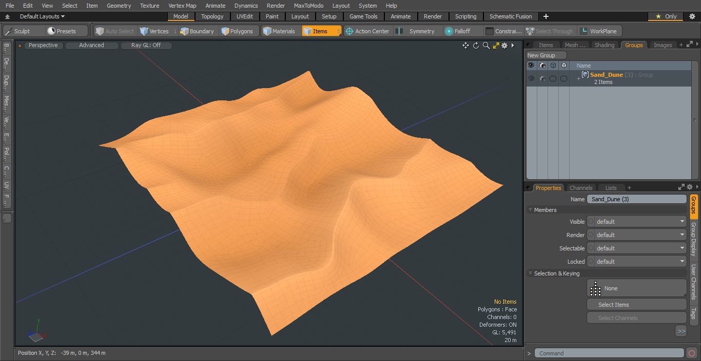 Sand Dune 3D model