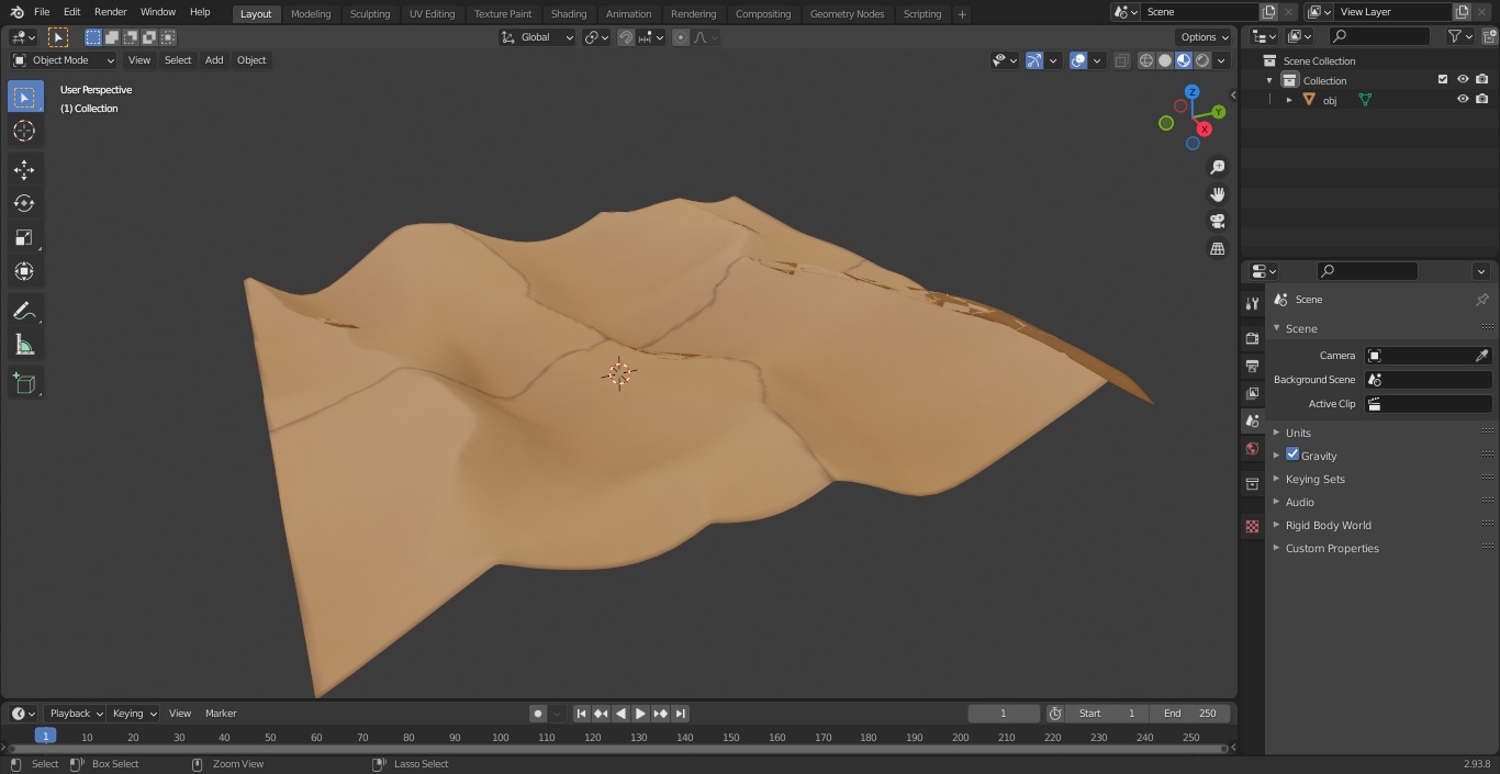 Sand Dune 3D model