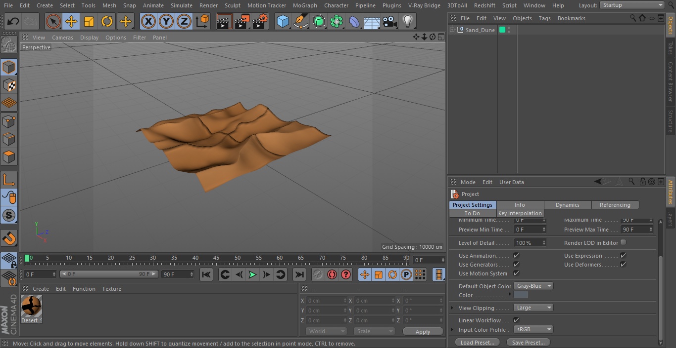 Sand Dune 3D model