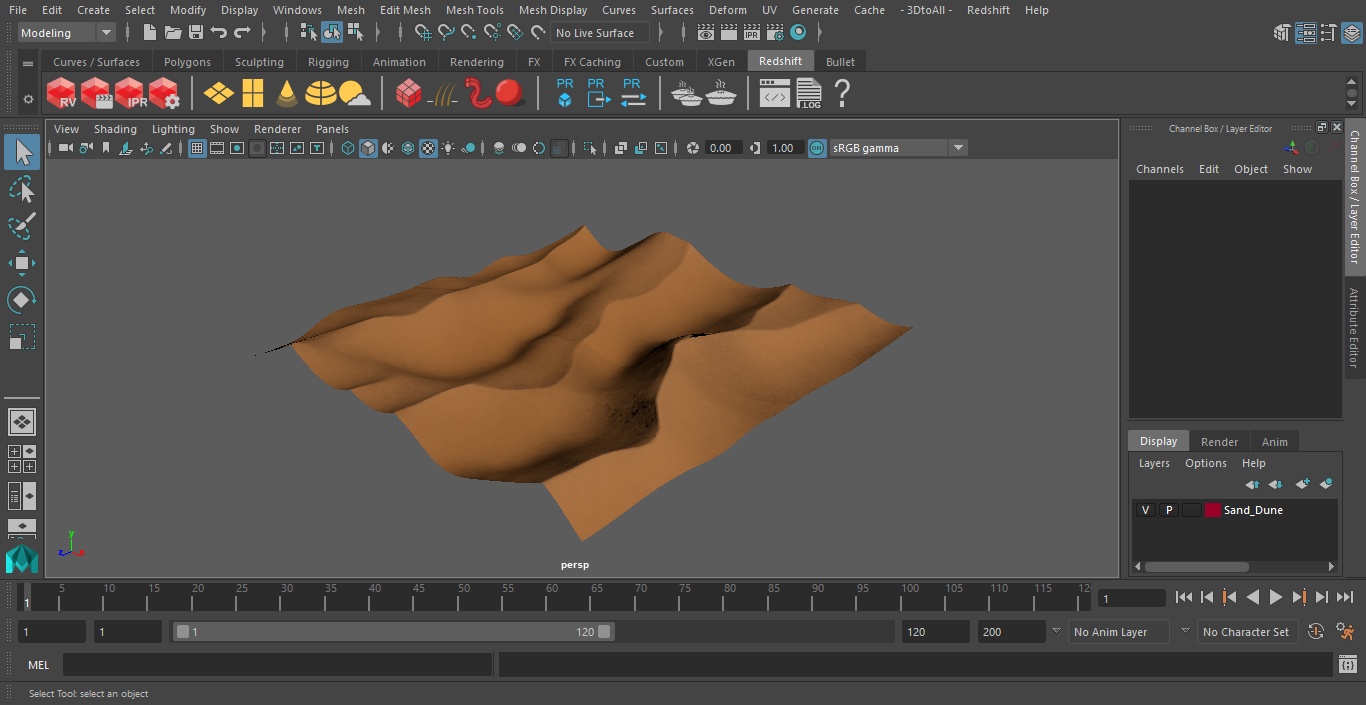 Sand Dune 3D model