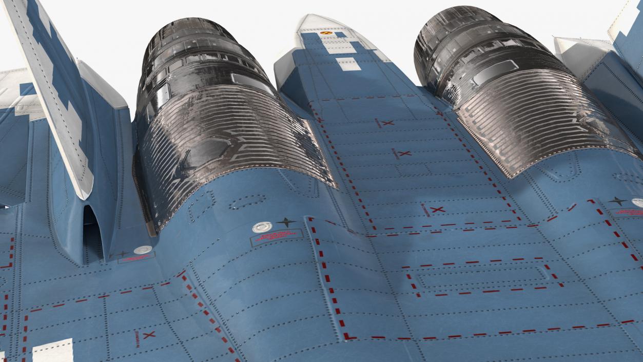 Sukhoi SU 57 Camo Flight 3D model