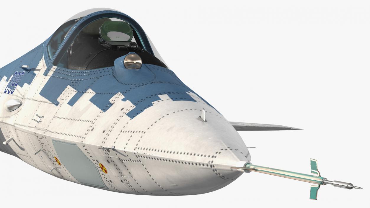 Sukhoi SU 57 Camo Flight 3D model