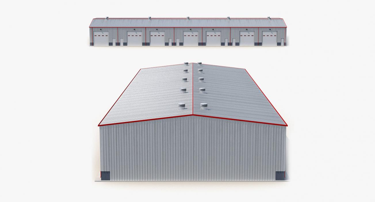 Warehouse and Hangars 3D Models Collection 2 3D model