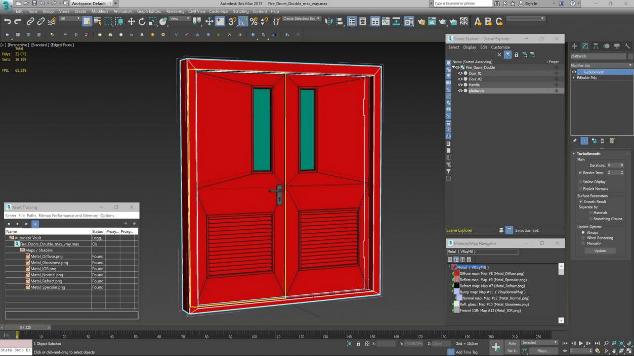 Fire Doors Double 3D