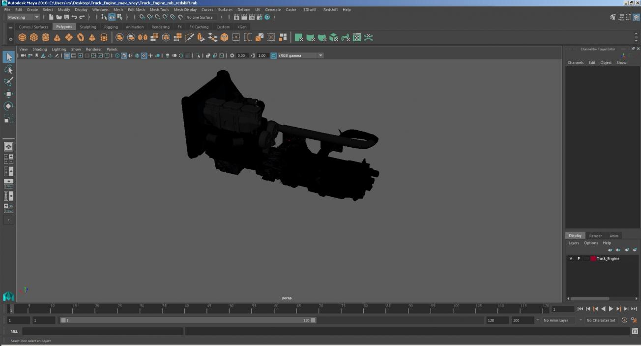 Truck Engine 3D