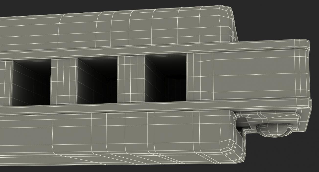 3D model Boseno 10 Holes Double Tremolo Harmonica