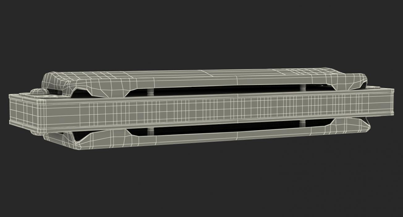 3D model Boseno 10 Holes Double Tremolo Harmonica