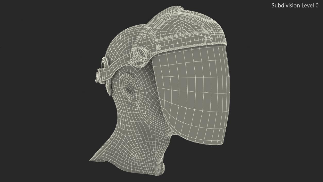 Transparent Visor Face Shield 3D model