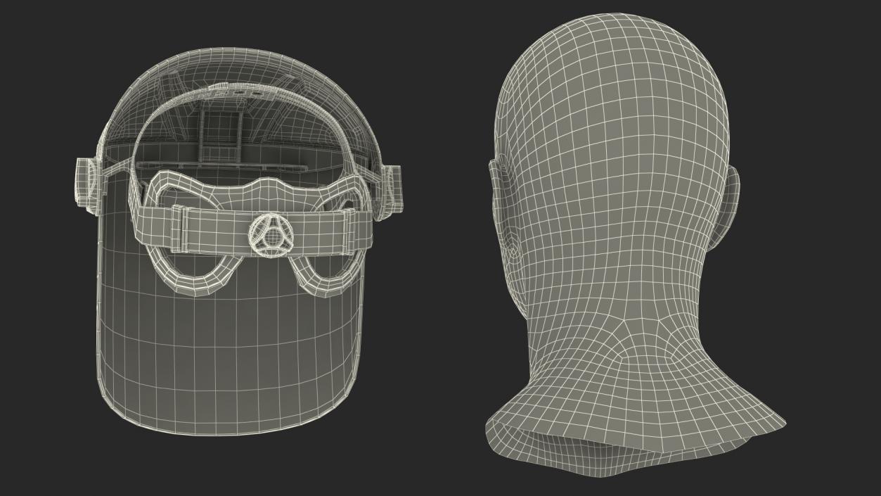 Transparent Visor Face Shield 3D model