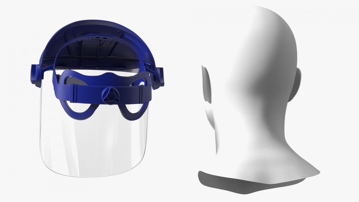 Transparent Visor Face Shield 3D model