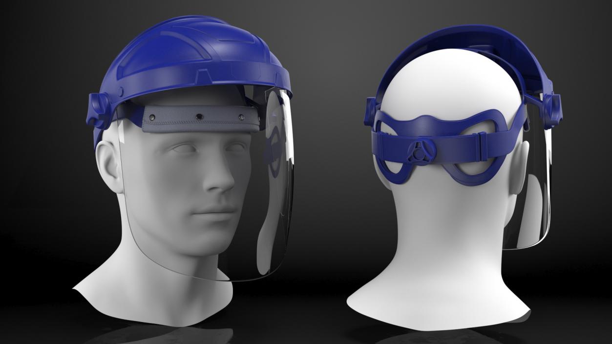 Transparent Visor Face Shield 3D model