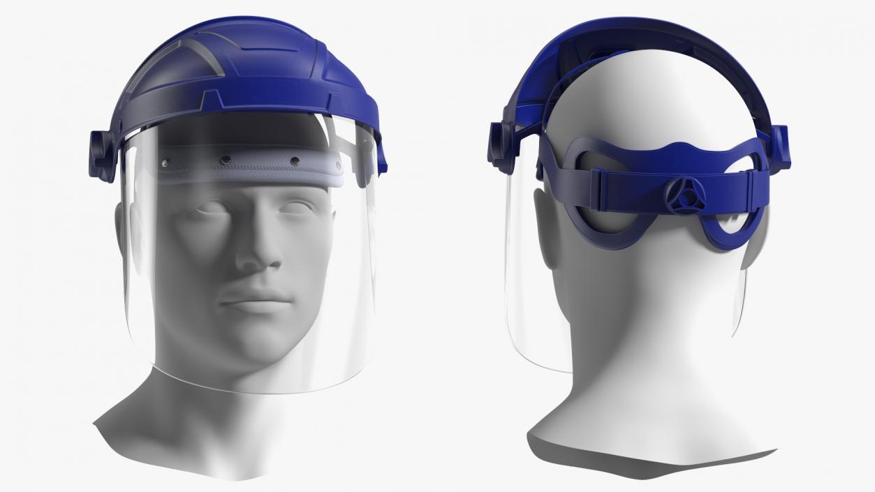 Transparent Visor Face Shield 3D model