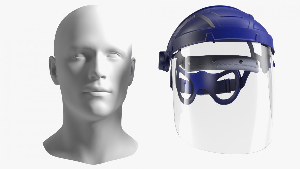 Transparent Visor Face Shield 3D model